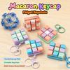 9-Key Tetris Fidget Keyboard Keychain Pressing Key Keychain Adult Stress-Relieving Finger Keyboard Key Chain Anxiety Relief Toy