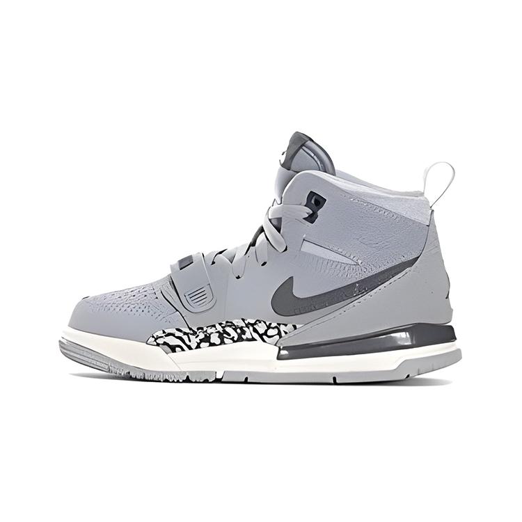 

Jordan Legacy 312 High top Children s Basketball Shoes Gray Children Aged 3 7 Years Old AT4047-002 28