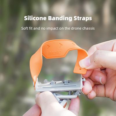 Trem de Pouso BRDRC para Drone DJI Mini 4 Pro Leve Dobrável Pernas Estendidas Protetor de Pernas Ajuste Suave para Acessórios Mini 4 Pro