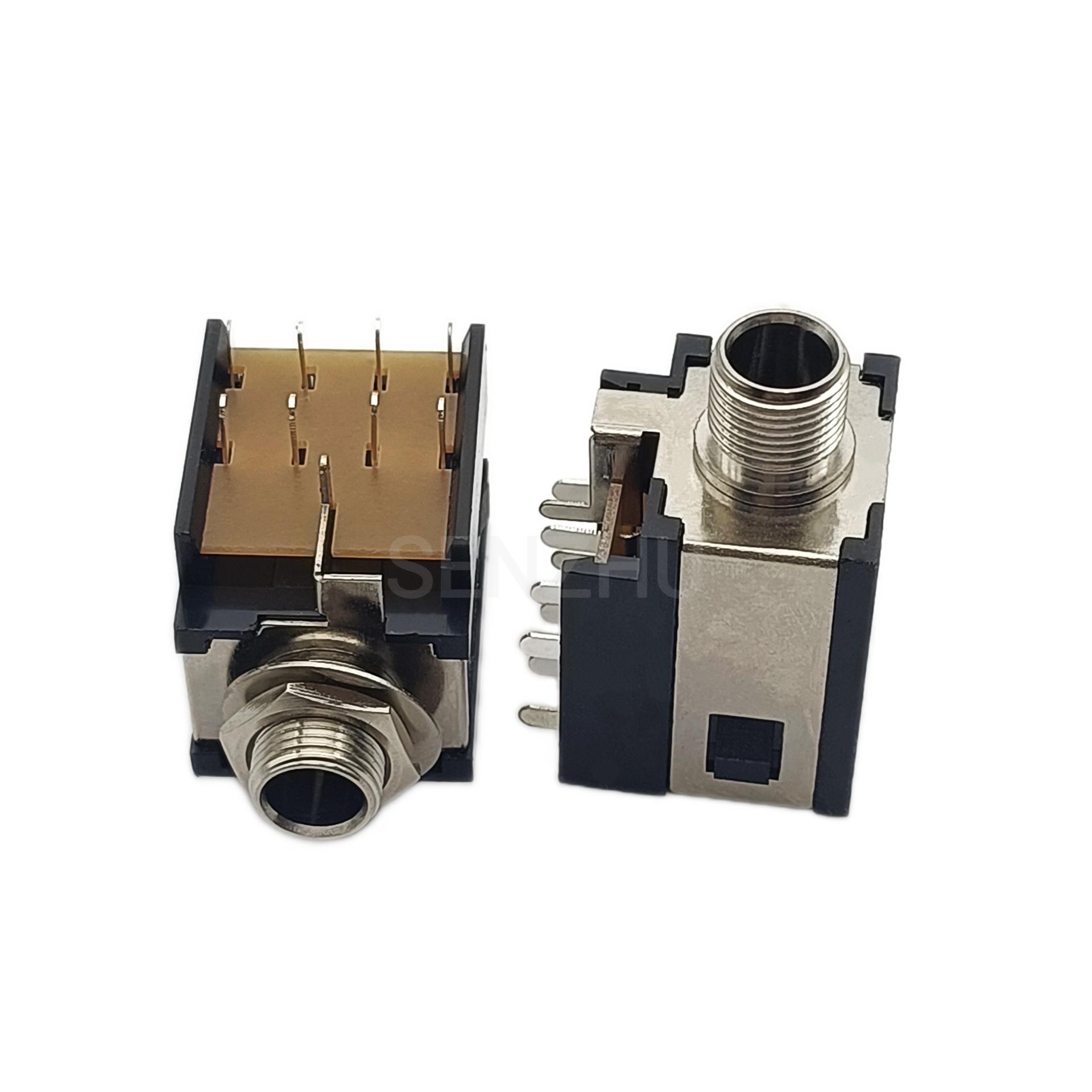 6.35mm PJ-205A-9P 9-Pin Stereo Audio/Video Microphone Jack