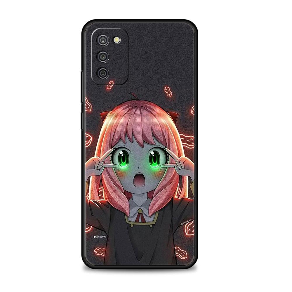 For Samsung A12 A51 A52 A41 A21s A72 A31 A02s A71 A32 4G A73 A53 A52s 5G Print Funda Spy×Family Cute Yor Anya Bright Drawing