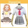 Love Live Sunshine Aqours Takami Chika Uniform Sailor Suit Cosplay Costume Skirt For Anime Fans