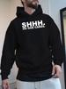 Shhh No One Cares New Autumn and Winter Velvet Sweatshirt Unisex Clothing Free Hoodie Clothes American Trendy Printed Tops Unisex Gifts