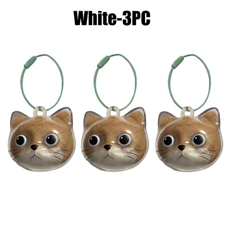 Transparent Cat Hair Collector Keychain Feline Fur Storage Box Creative Pet Hair Holder Hanging Accessory for Cat Owners