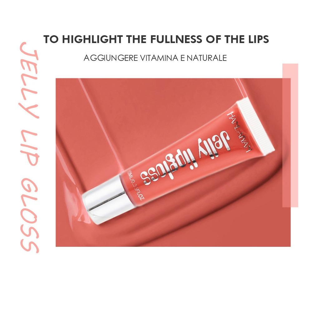 HANDAIYAN Snoepkleur Slang Jelly Lipgloss Transparante Glêzen Lipgloss Spegel Oerflak Lip Glêsfersneeisjes Dudu Lip