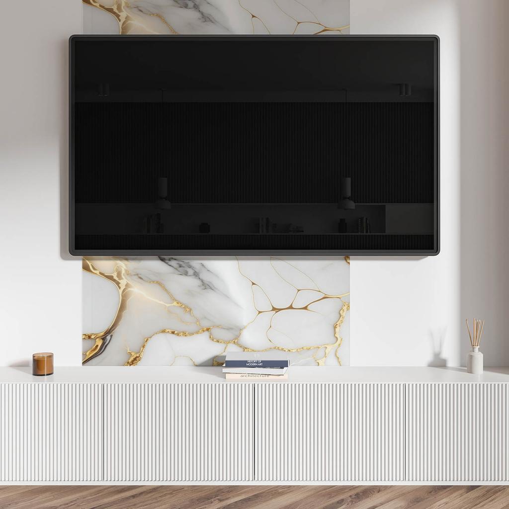 Panel Samoprzylepny Z Grafiką Do Jadalni Pcv 100X50 Cm Elegancki Wzór Marmuru