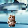 Fat Cat / Dog Car Rear View Mirror Decoration Deb Dog Cat Mascot Keychain