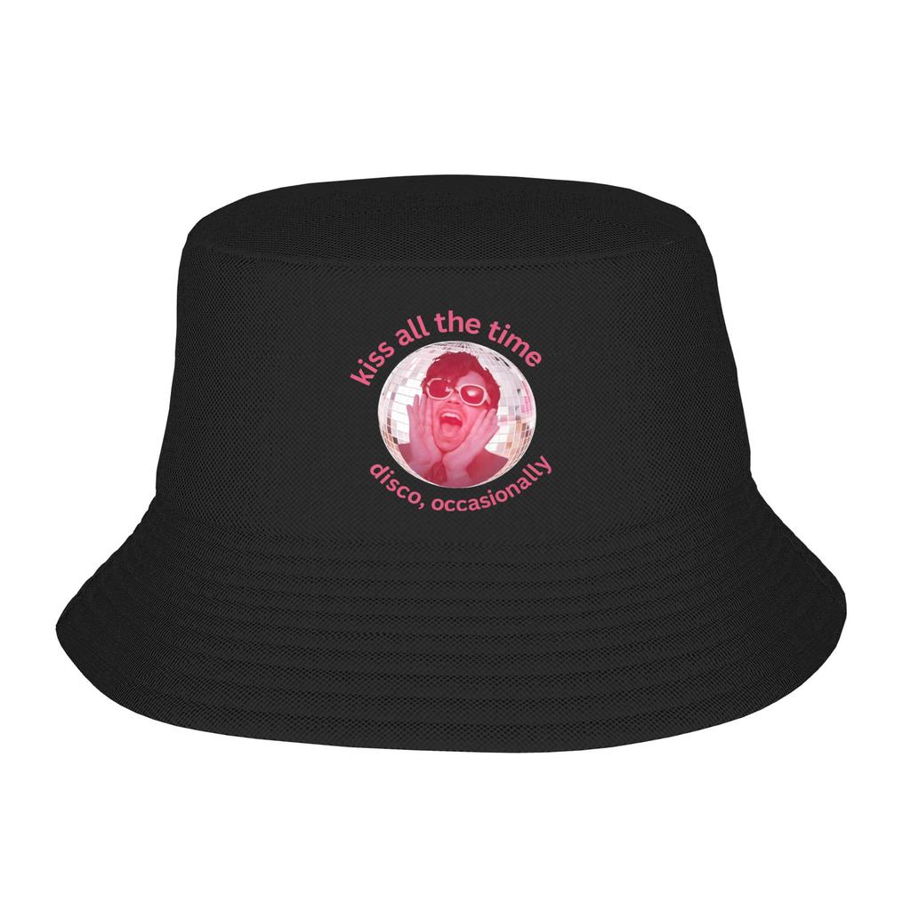 Streetwear Harrys Styles Kiss All The Time Disco Occasionally Bucket Hat Woman Lightweight Outdoor  Fishing Hat Sun Hat
