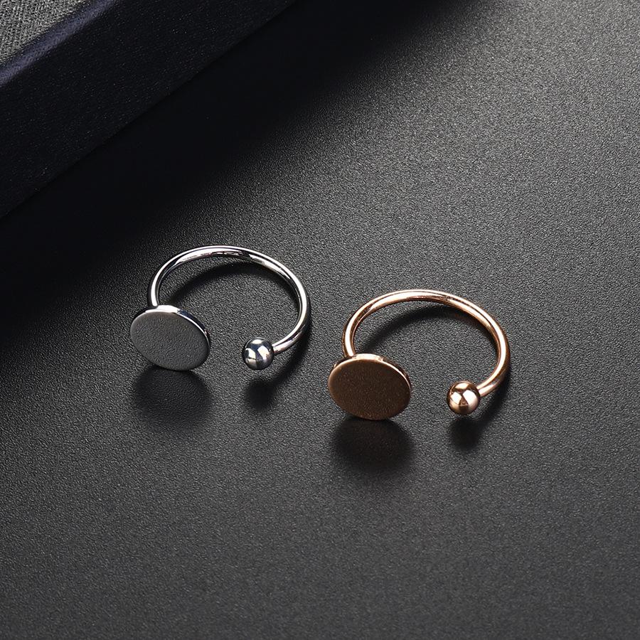 European & American Fashion Bright Open Round Ring