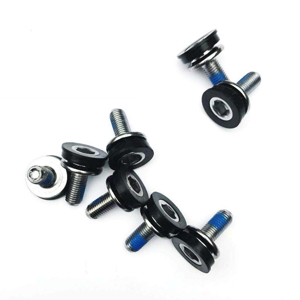 10Pcs Bike M8 Crank Screw 8mm Hex Fixing Screws Bike Bottom Bracket Axle Bolts M8 Thread Inner Hexagon Threaded Screws