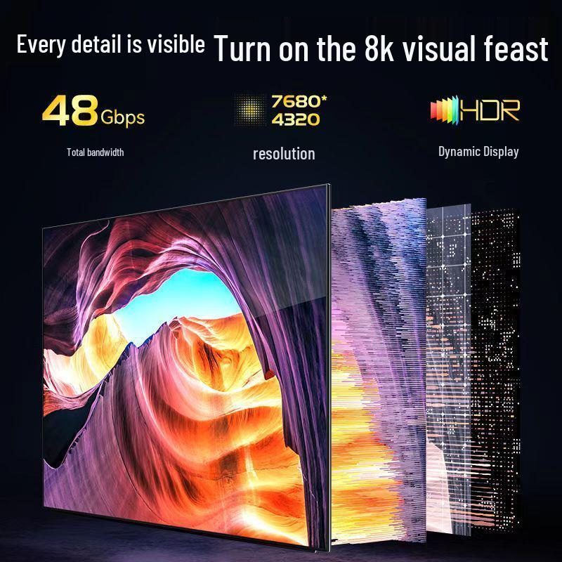 8K HDMI Cable for TV, Computer, Monitor, Projector, Set-Top Box & 4K Devices