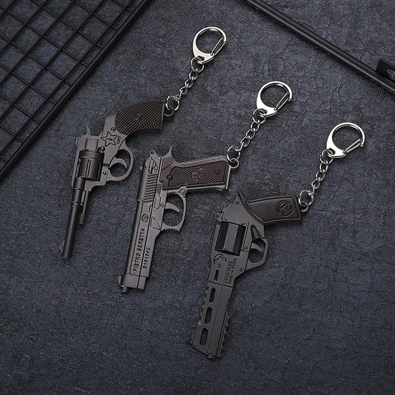 

Миниатюрная модель металл Beretta брелок пистолет револьвер модель брелоки пистолет игры
