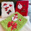 Cartoon Horizontal Line Handbook Soft Journal Notebook Christmas Plush Notebook  For Children