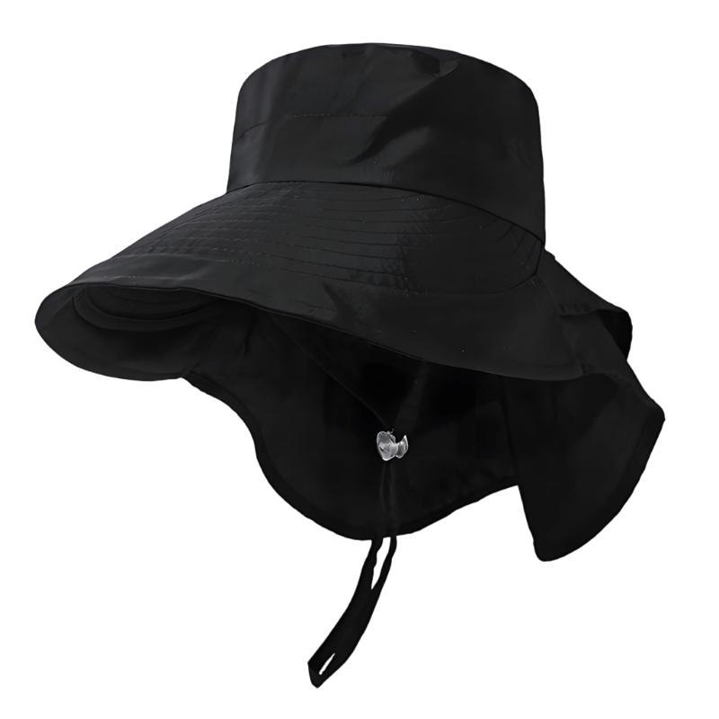 Sun Protective Wide Brims Fisherman Hat With Large Neck Covers For Outdoor Activity Hiking And Beach Camping Accessory