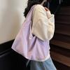 Fashion Casual Canvas Tote Bag Women's Tide Versatile Large Capacity Underarm Bag Commuter Shoulder Bag