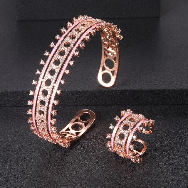 

Janekelly2 шт. свадебные циркониевые полные комплекты ювелирных изделий для женской вечеринки, роскошные свадебные комплекты ювелирных изделий из кристаллов CZ в Дубае, Нигерия