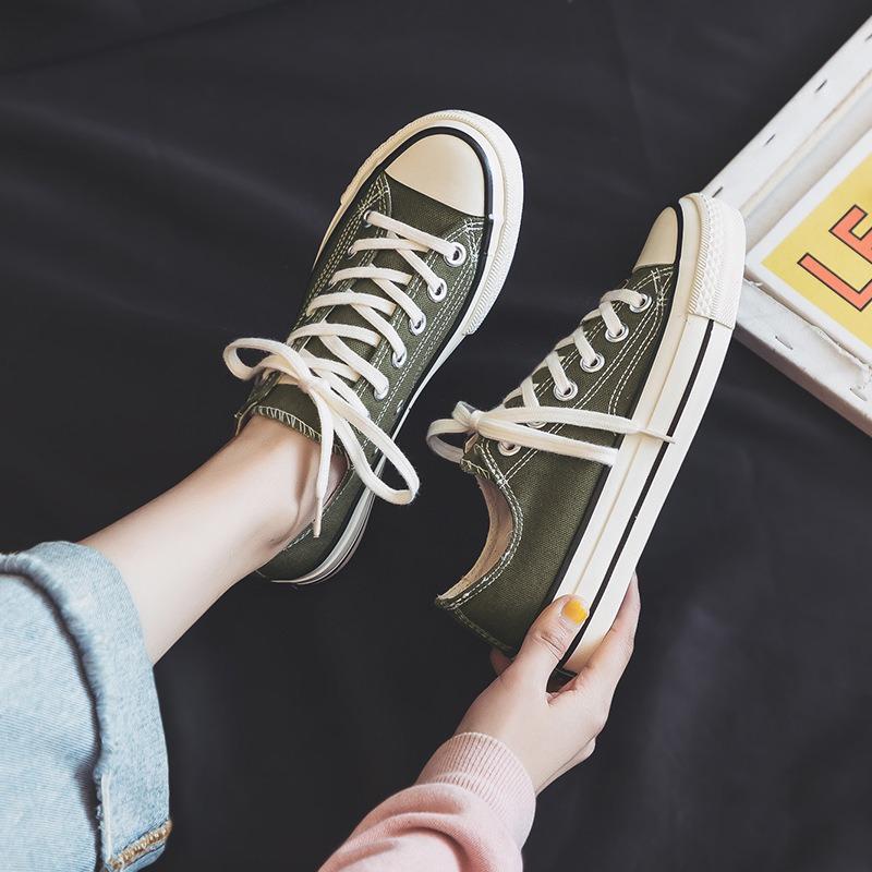 Casual versatile new little white canvas shoes female spring and summer students ulzzang board shoes Ryan