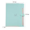 Smiley Pp Folder A4 Information Book Spot Five Grid Smile File Bag Purple Button