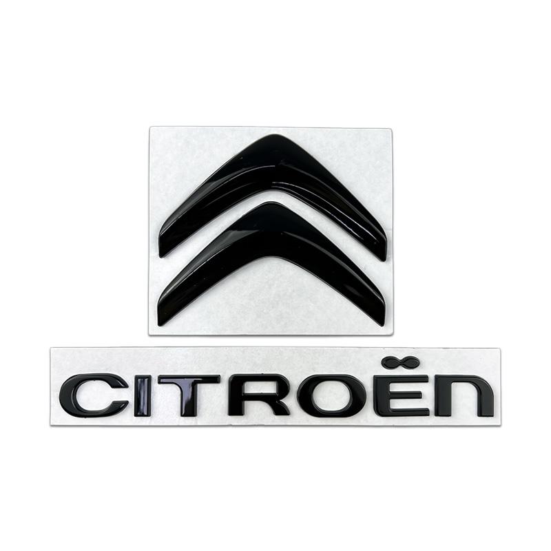 Metalowe Emblematy Odznaki Przód Tył Samochodu Odznaka Kierownicy dla Citroën C1 C2 C3 C4 C5 Elysee Picasso Zamienne Logo Akcesoria