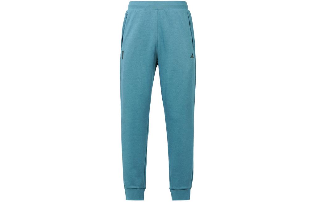 Adidas Wuji Series Knitted Sweatpants Men's Dark Cyan Moderate Cuffed Pants H39292