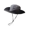 Wide Brim Sun Hat, Breathable UV Protection Bucket Hat with Adjustable Chin Strap, Unisex for Fishing Hiking Outdoor Activities