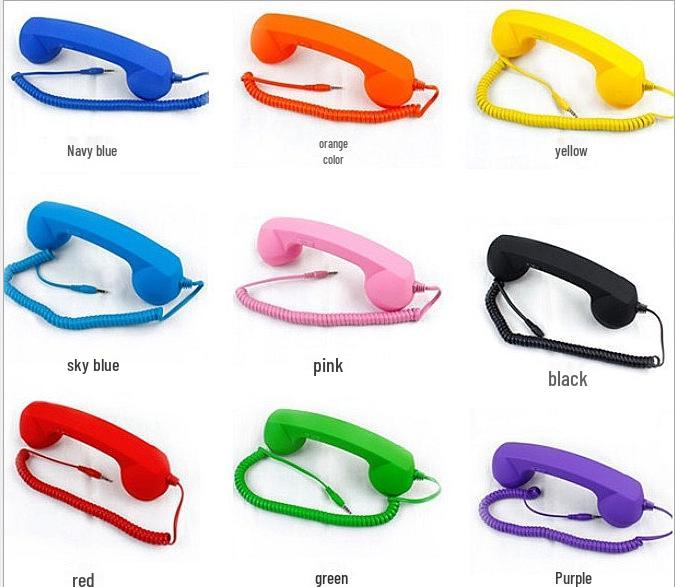 Retro Anti-Radiation Mobile Handset for Pregnant Women: Fashionable and Cool Phone Microphone