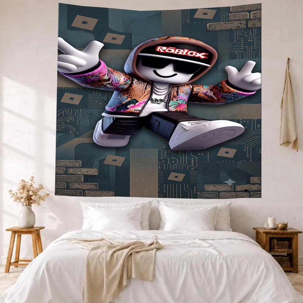 Roblox Wall Decor Tapestry Art For Pet Memorial Birthdaywedding Party Backdrop Family Gift