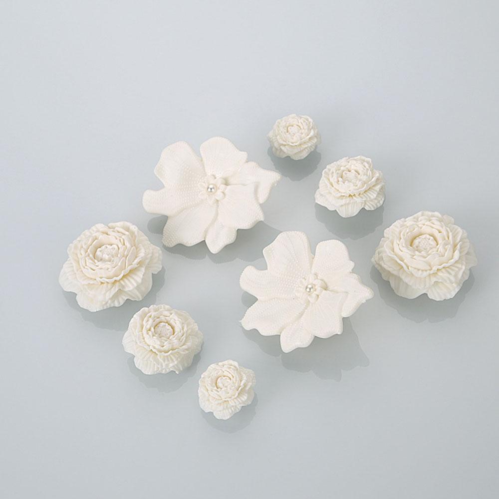 8Pcs Reusable 3D Flower Beach Shoe Charms Detachable Clip Buckle Shoe Decorations DIY Decoration Buckle For Shoes Accessories
