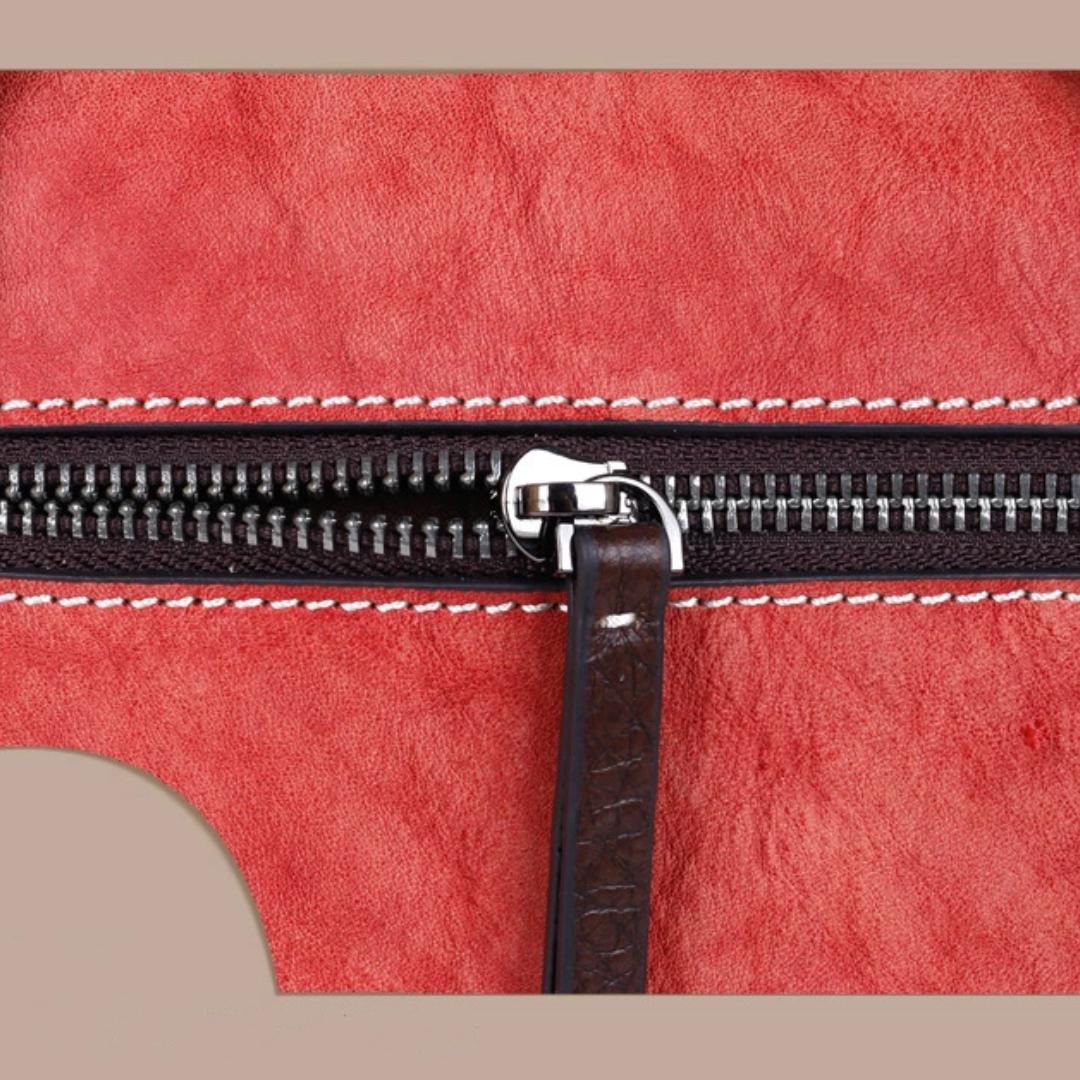 Винтажная кожаная сумка большой вместимости — фото 11