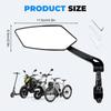 Espelho Retrovisor de Bicicleta Rotativo e Ajustável 360°, Novo Modelo 2026 Instalação no Guidão (Lado Esquerdo Único)