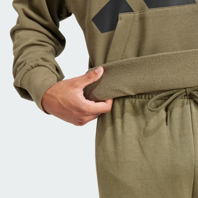 adidas Essentials Sportswear Comfortable Hoodie With Brand Logo Long Sleeve Sweatshirt Men Sweatshirt Olive Black JE8892