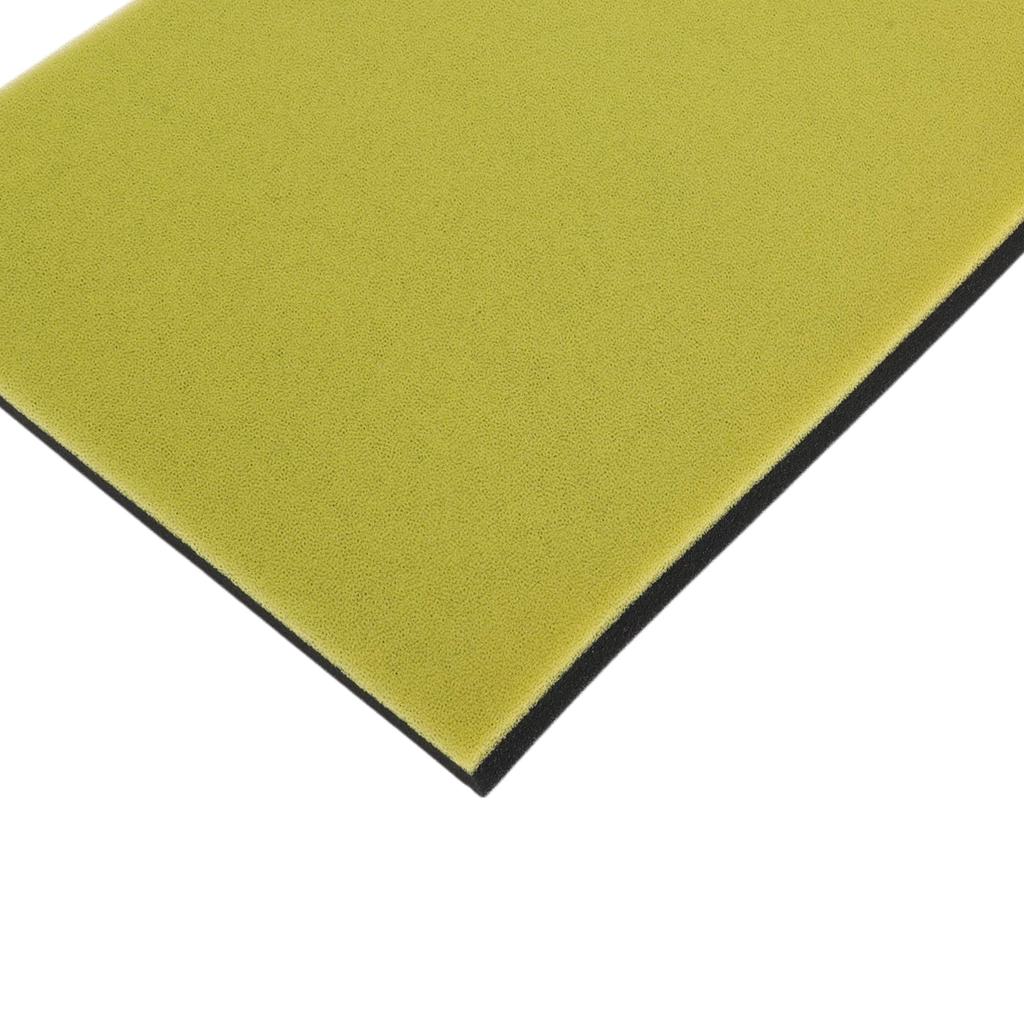 BULLSPANN Motorcycle Air Air Filter Air Filter Foam Pad Cut to Use 400x250mm Black Yellow