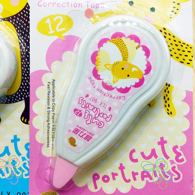 Мультяшная Учебная Канцелярия Студенческая Корректирующая Лента Измененная Креативная Коррекция с Офисными Принадлежностями