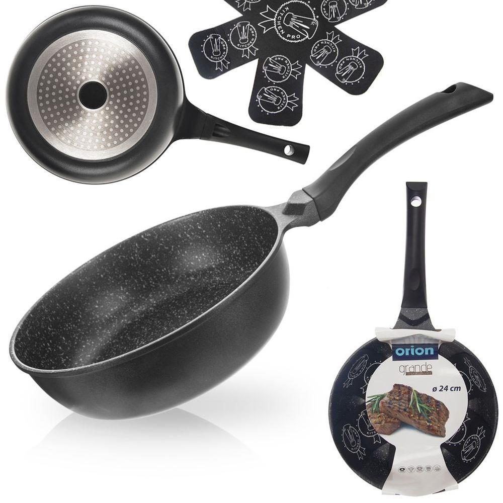 Deep, high granite frying pan GRANDE 24 cm
