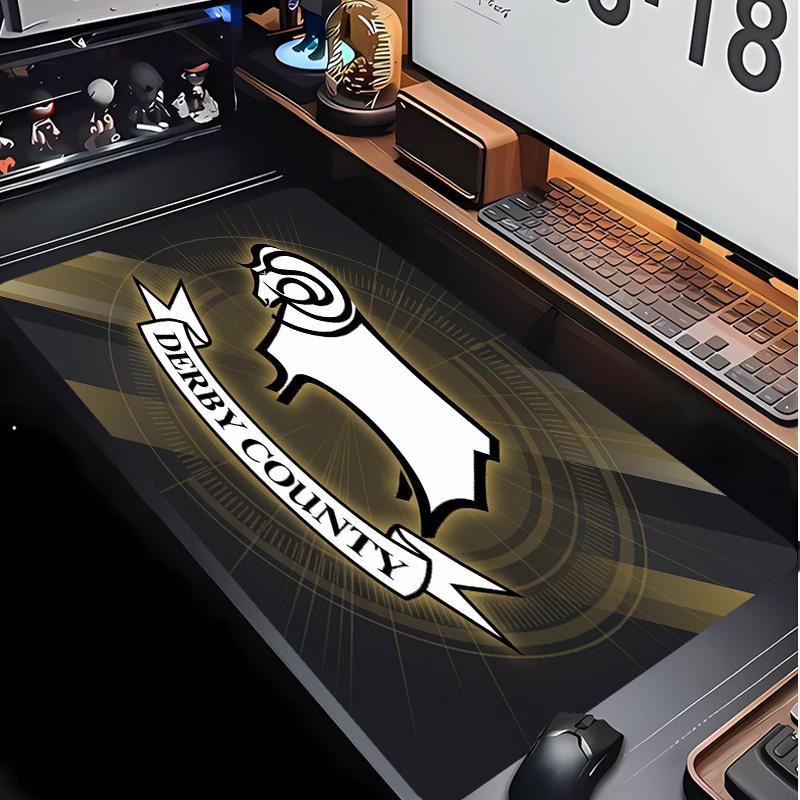 Derby County Football Pattern Mouse Pad Non?Slip Rubber Base Gaming Mousepad For Desk Office Home