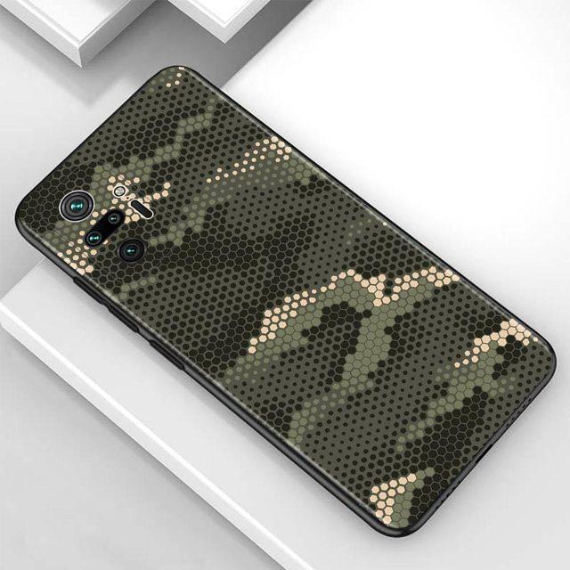 Husă pentru Redmi Note 10 Pro Max 9 9t 9s 8 8t 7 Husă pentru Redmi K40 Pro Plus 9 9a 9c Model de camuflaj Camo armată militară