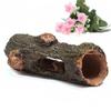 Aquarium Hollow Tree Tunnel Cave Ornament Shrimp Turtle Hiding Shelter Pool Lake Pond Fish Tank Decoration Accessories