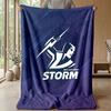 Coperta in Flanella Pile Melbourne Storm Coperta Calda e Accogliente per Divano Letto Viaggio Uso in Tutte le Stagioni