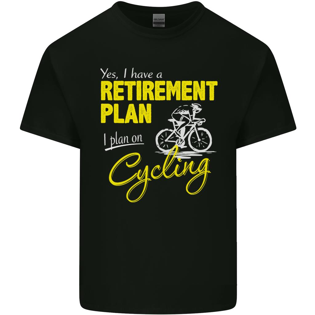 Cycling RetireUnisext Plan Cyclist Funny Unisexs Light Cotton TShirt