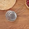 Stainless Steel Handheld Flour Sieve & Oil Skimmer Colander for Baking and Cooking