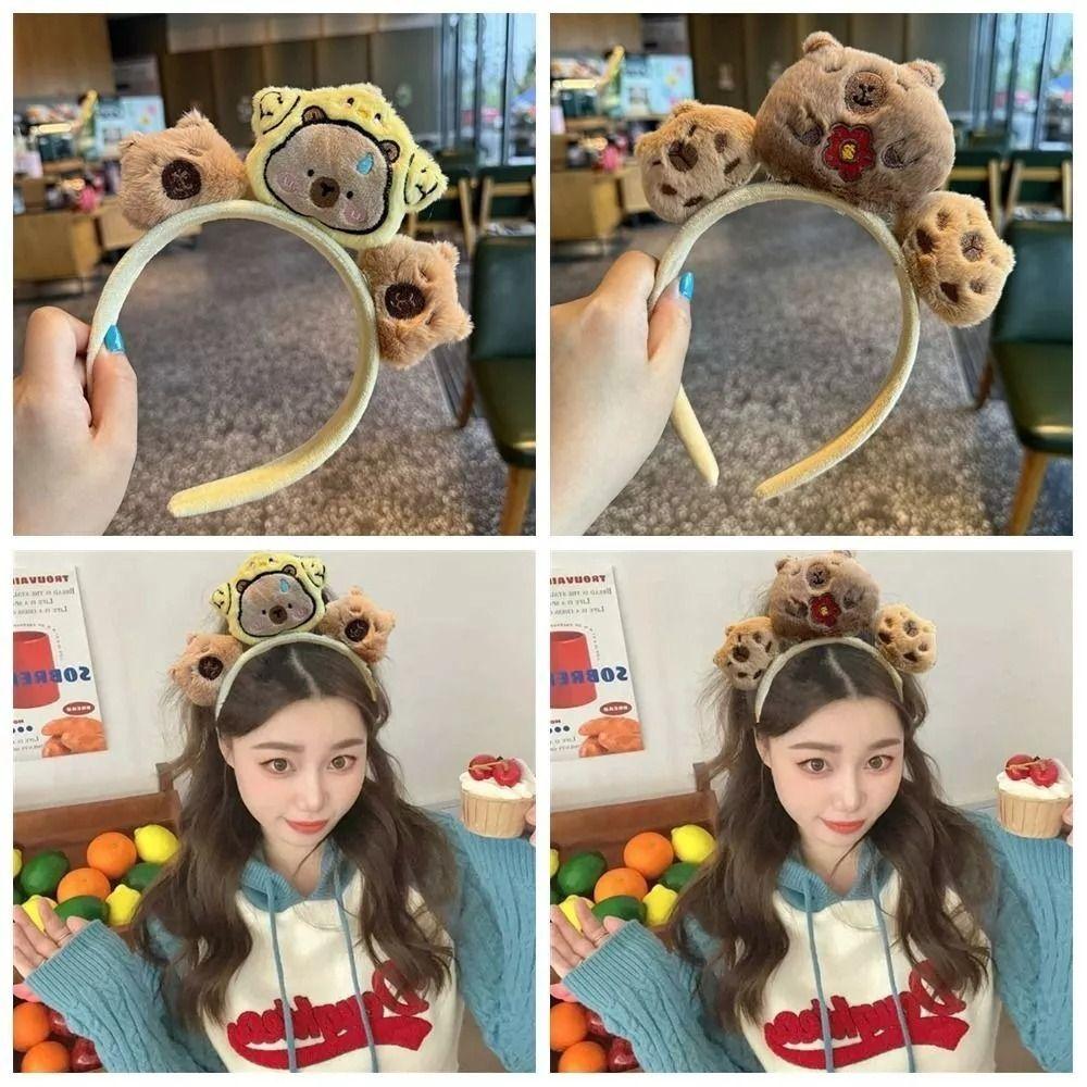 

Korean Style Star Cartoon Capybara Headband Fashion Wash Face Headband New Anime Doll Hairband Style 6
