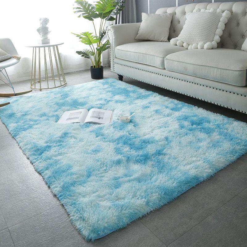 Plush Carpet Bedside Carpet Living Room Fully Covered Large Area Carpet Homestay Mat