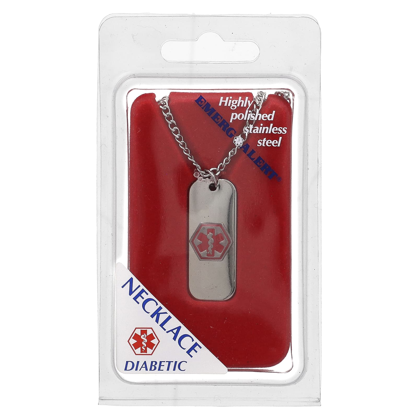 

Emerge-Alert, Medical Necklace, Diabetic, 1 Necklace