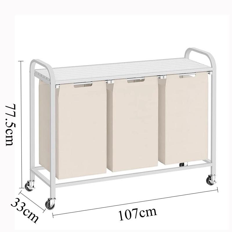 Multipurpose Laundry Basket Large Laundry Hamper Dirty Clothes Baskets with Wheels Multifunction Organizers Bathroom Storage