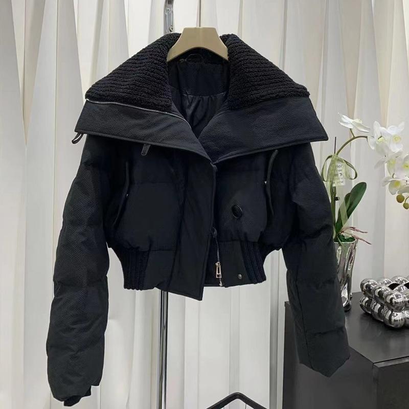Padded clothes women's winter short casual down cotton clothes thickened warm jacket loose versatile retro bread clothes