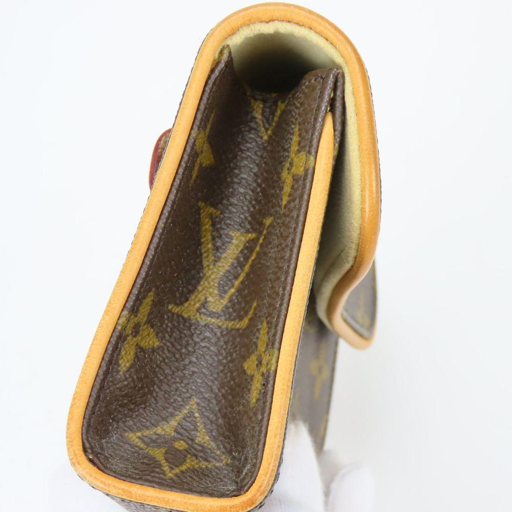 Used LOUIS VUITTON Waist bag Pochette Florentine M51855 XS Monogram/Nume leather Brown Pouch