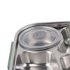 Includes Soup Bowl Stainless Steel Lunch Box 4-Compartment Insulated Lunch Box  For Adults