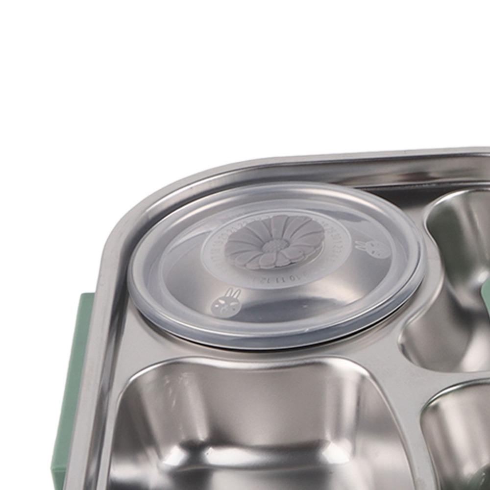 Includes Soup Bowl Stainless Steel Lunch Box 4-Compartment Insulated Lunch Box  For Adults