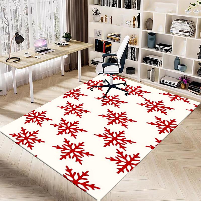 1PC snowflake winter Extra Large Non Slip Floor carpet, Office, family, Studio   Large Area Rug Indoor Rugs, Bold Statement Piece