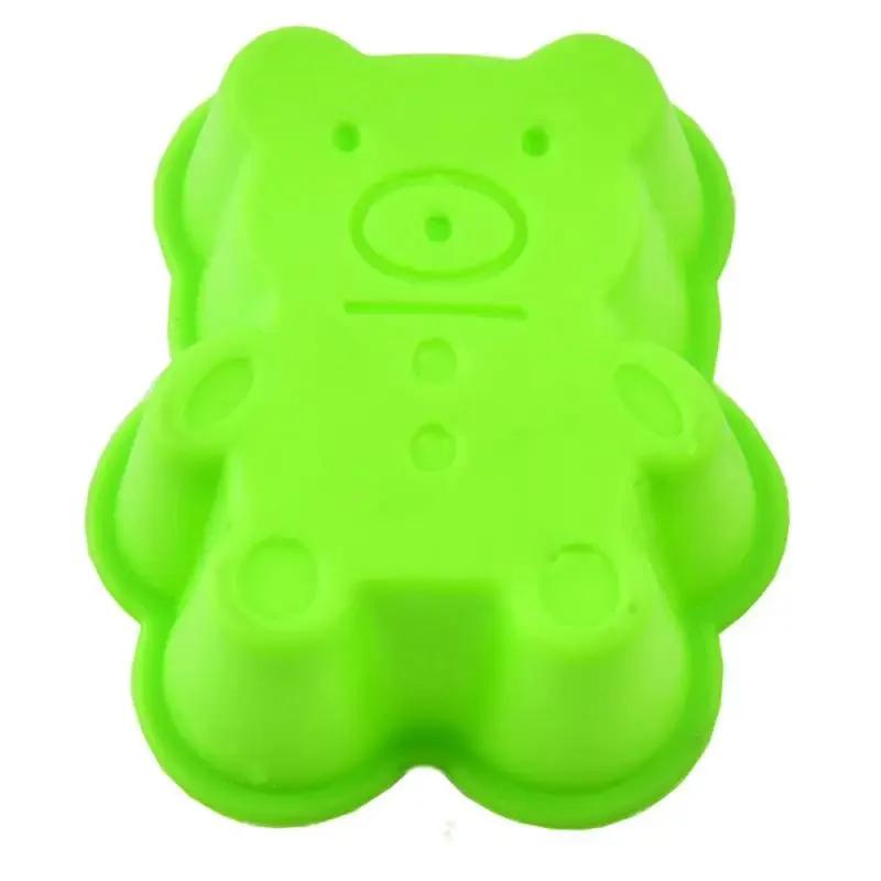 Lovely Bear Form Cake Mold Silicone Mold Muffin Cupcake Baking Tools Cooking Bakeware Maker Pudding Jelly Mold Kitchen Tools